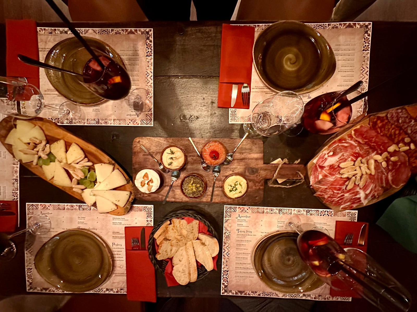 Tapas selection at the Milonga bar in Neuenheim for the February Night Out